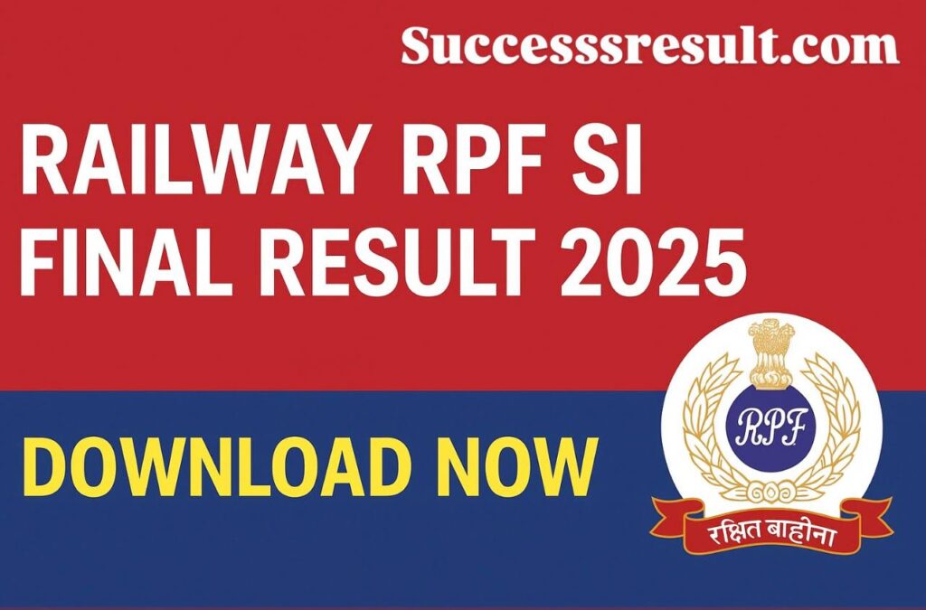 Railway RPF SI Final Result 2025