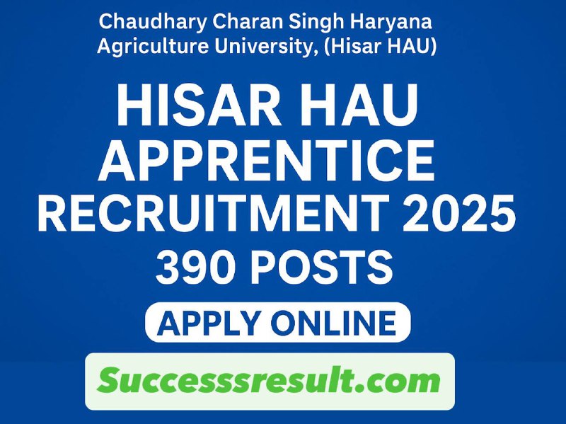 Hisar HAU Apprentice Recruitment 2025