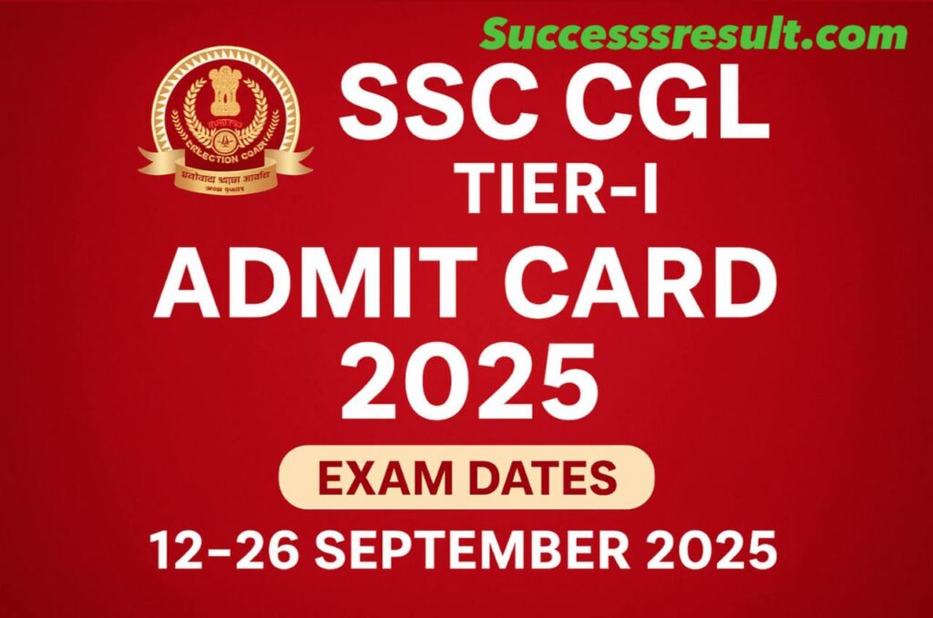 SSC CGL Tier-I Admit Card 2025
