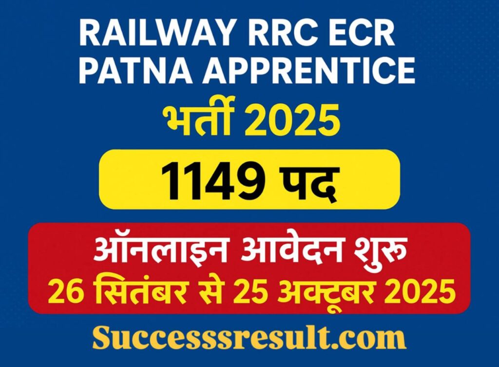 Railway RRC ECR Patna Apprentice Recruitment 2025