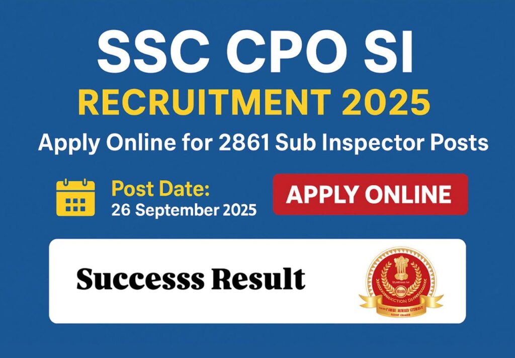 SSC CPO SI Recruitment 2025