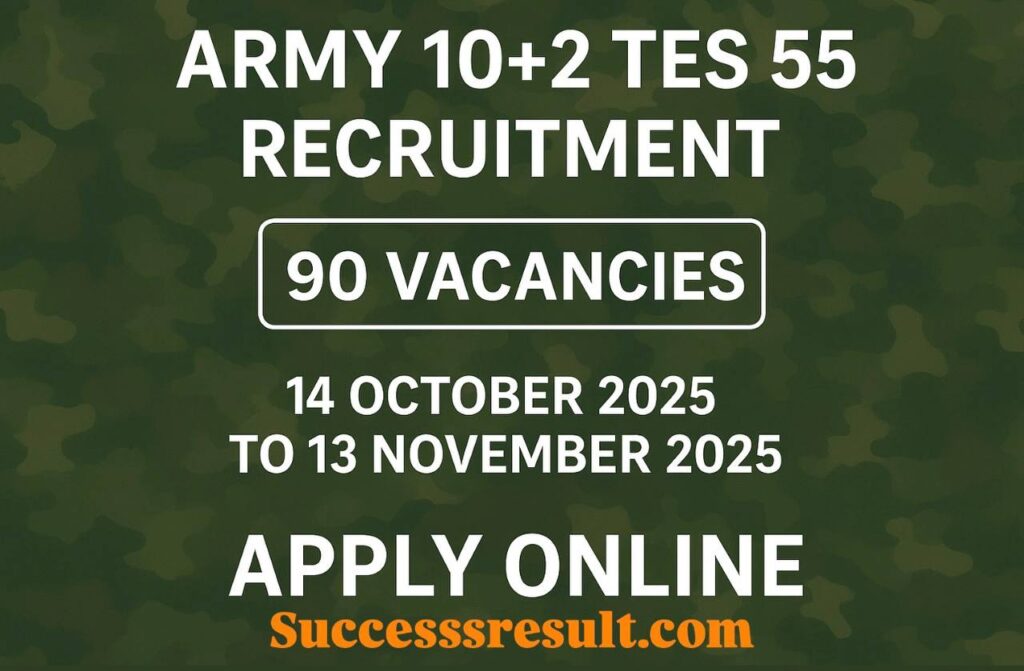 Army 10+2 TES 55 Recruitment 2025